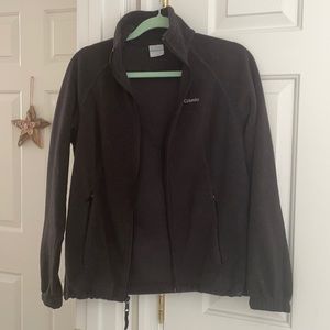 Black full zip Columbia fleece